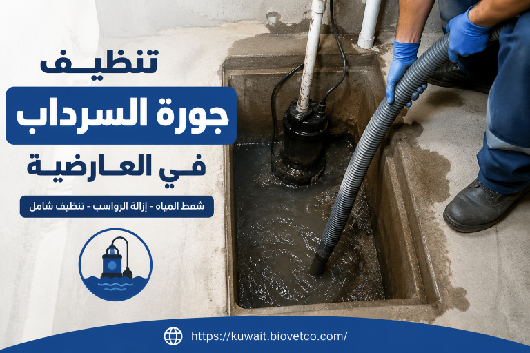 تنظيف جورة السرداب في العارضية
